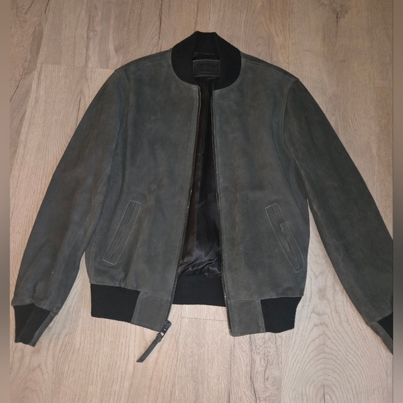 Last Wolf Other - Last Wolf suede bomber jacket